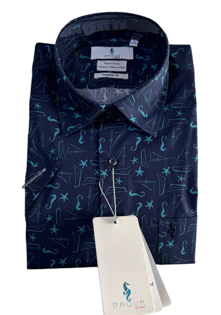 D’Aqua Caballitos shirts blue