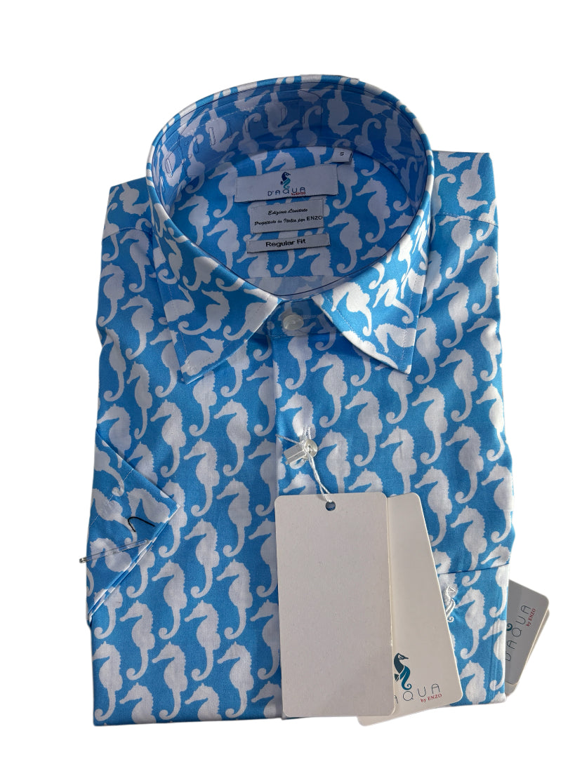 D’Aqua caballito baby blue shirts