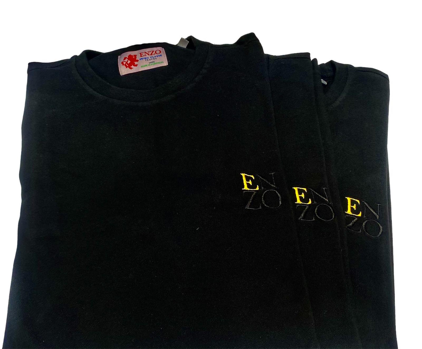 Enzo new t shirt Gold E Black
