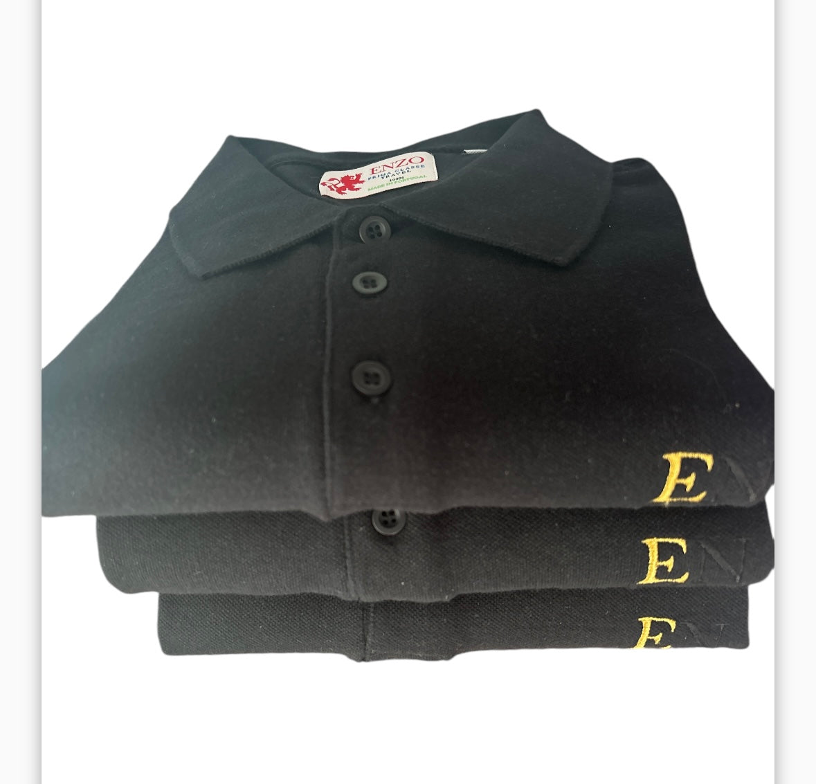 Enzo new polo Gold E black