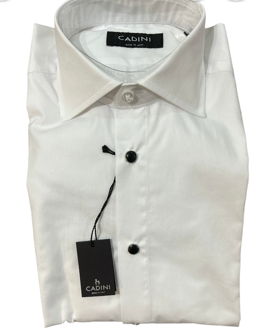 Cadini shirts tuxedo white 620