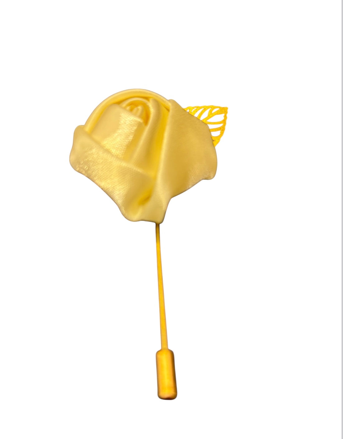 Pin lapel flower off white