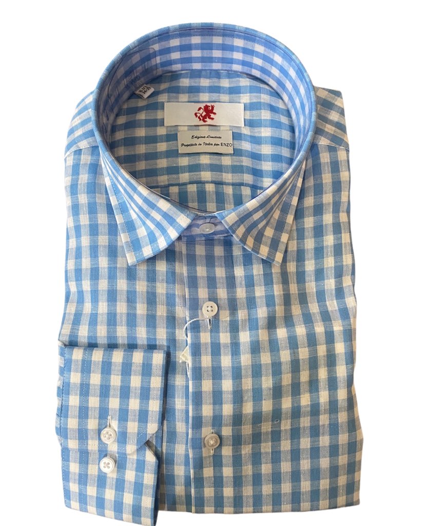 Enzo shirts checks blue 610