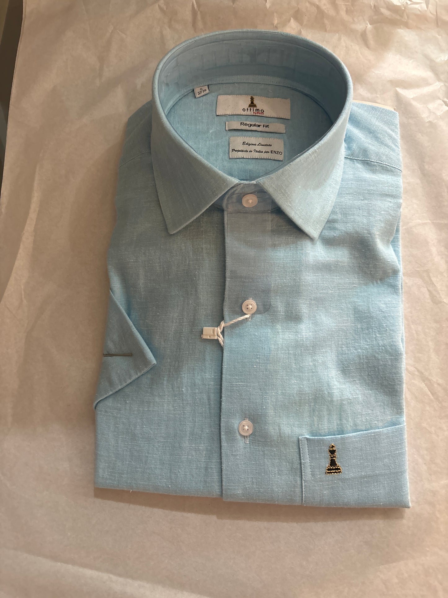 Ottimo shirts Sky blue short