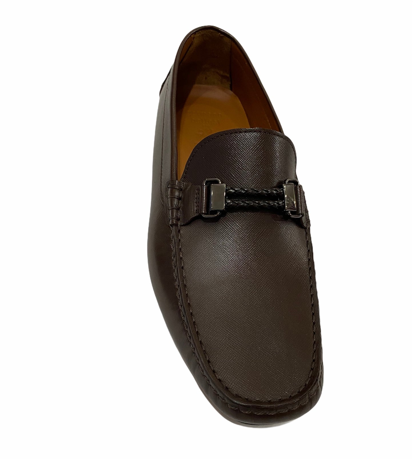 Dark Brown Driver Gancini Shoes