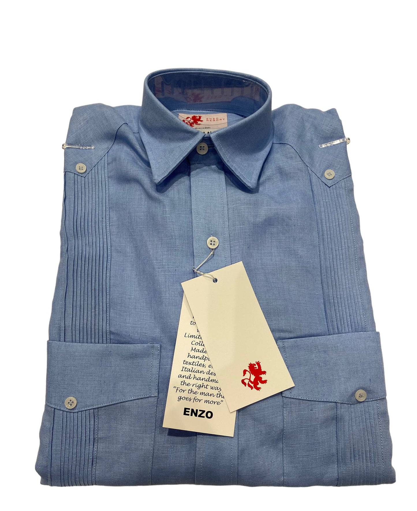 Guayabera Resort baby blue